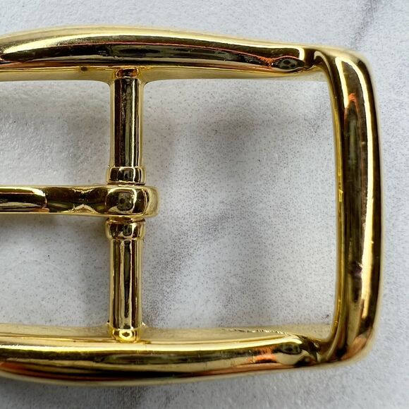 Vintage Gold Tone Simple Basic Belt Buckle for up to 1 Inch Belt - Picture 4 of 8